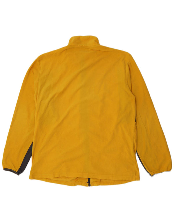 Мужская флисовая куртка Kappa UK 44 2XL Желтая полиэстер с цветными блоками