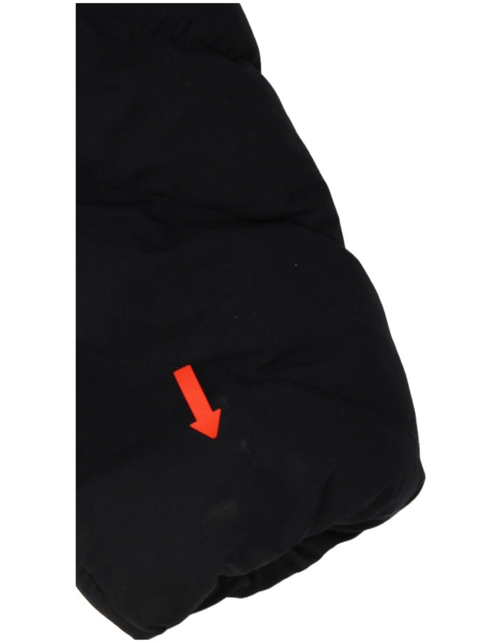 Женское стеганое пальто с капюшоном Superdry UK 10, маленький темно-синий, полиэстер