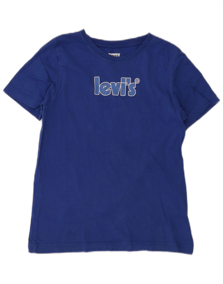 Футболка с рисунком Levi's для мальчиков, 11–12 лет, синяя, хлопок
