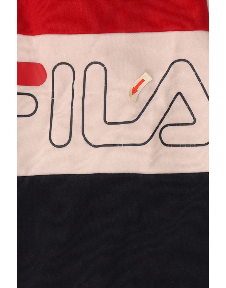 Женский свитер Fila UK 14, средний, разноцветный, цветной блок