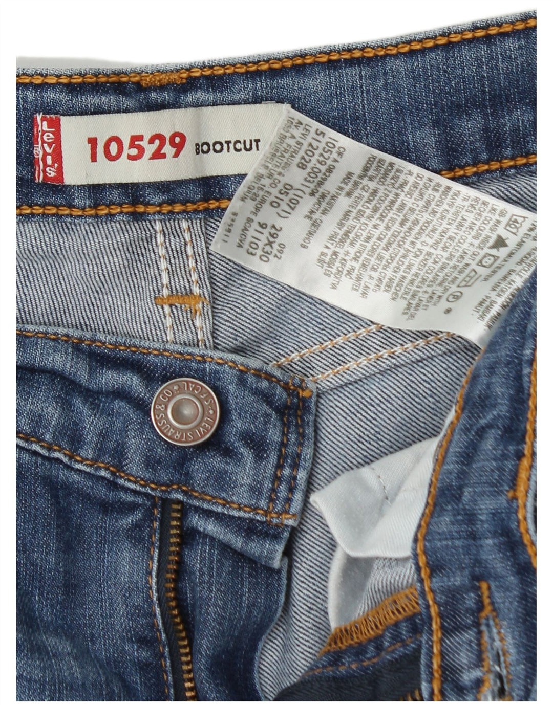 Женские джинсы LEVI'S 10529 Bootcut W29 L30 Синие, хлопок