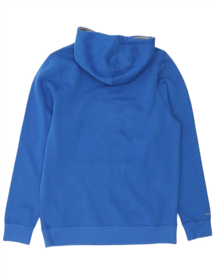 Мужской джемпер с капюшоном Under Armour, хлопковый, среднего синего цвета