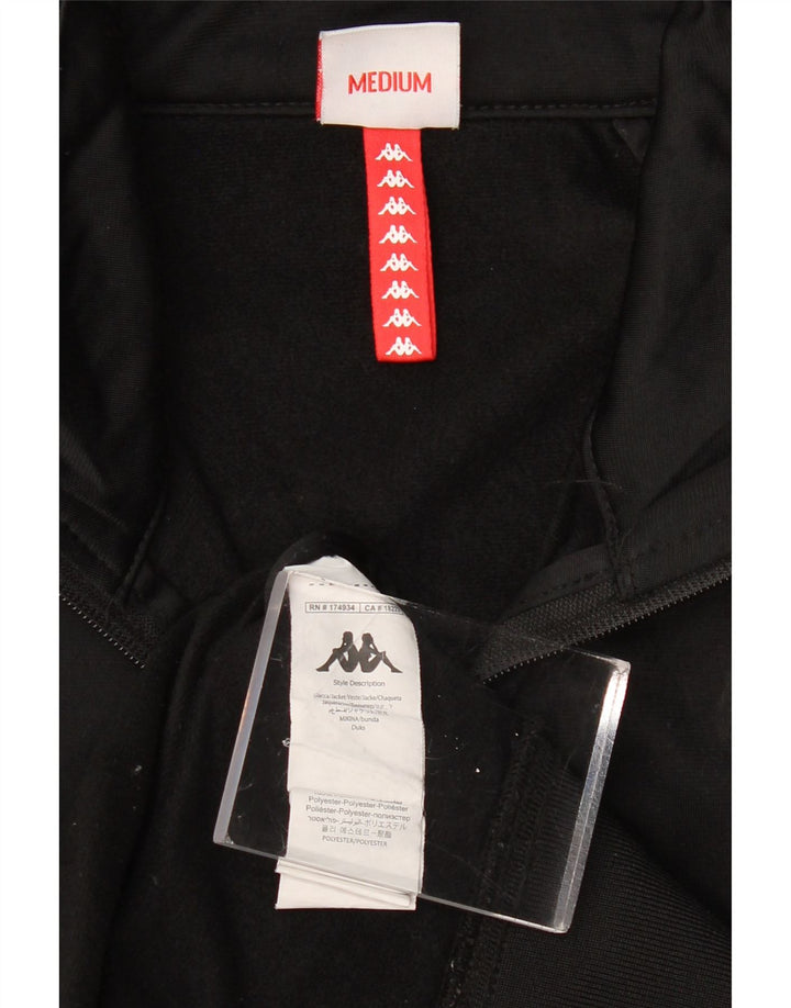 KAPPA Мужской спортивный костюм с графическим рисунком, верхняя куртка, средний черный, полиэстер с цветными блоками