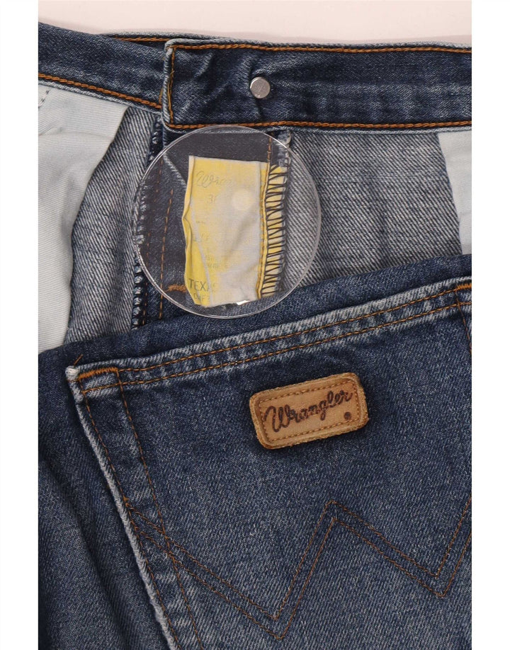 Мужские обычные прямые джинсы Wrangler W36 L34, синий хлопок