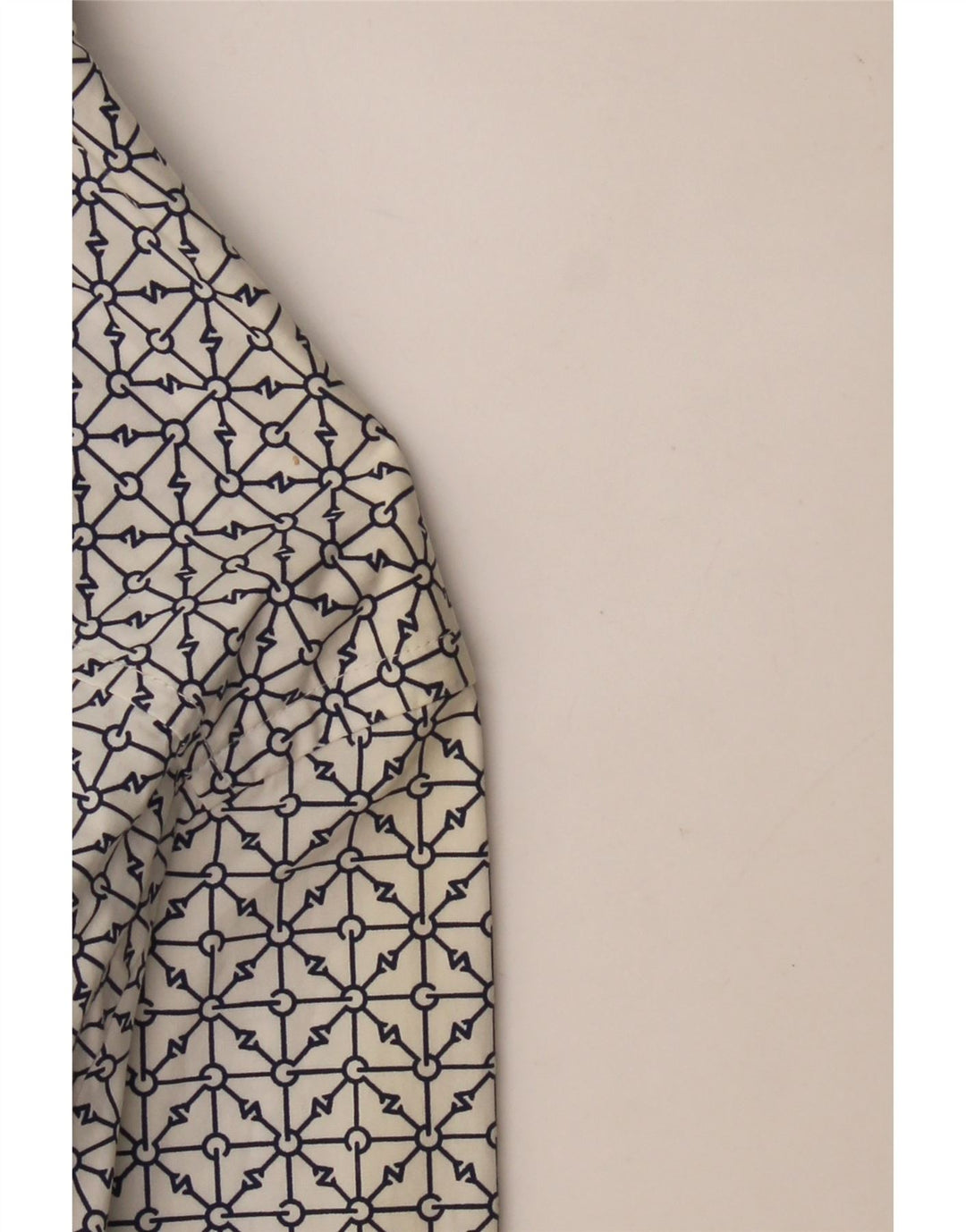 G-STAR Mens Extra Slim Fit Shirt Small White Geometric Cotton