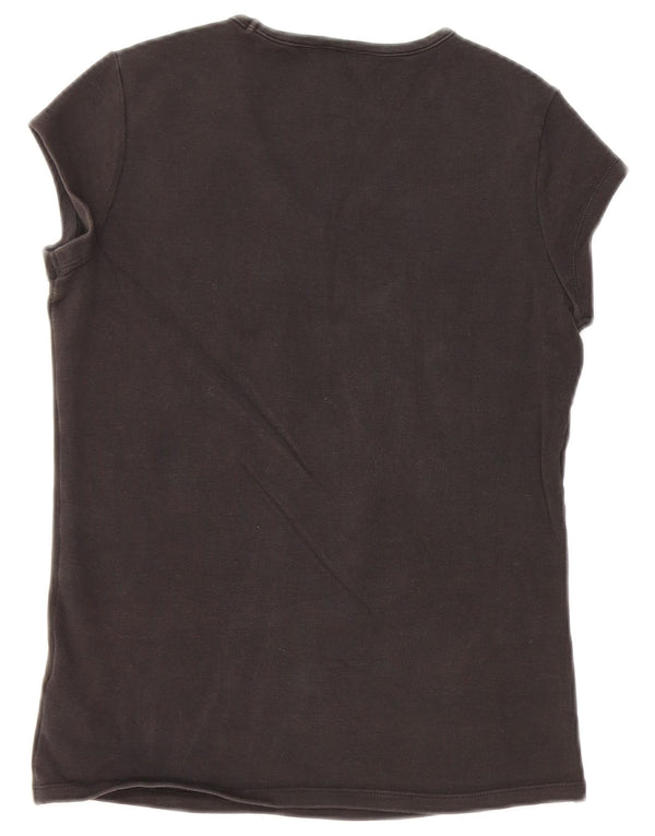 Женская футболка NIKE Top UK 14/16, большой черный хлопок