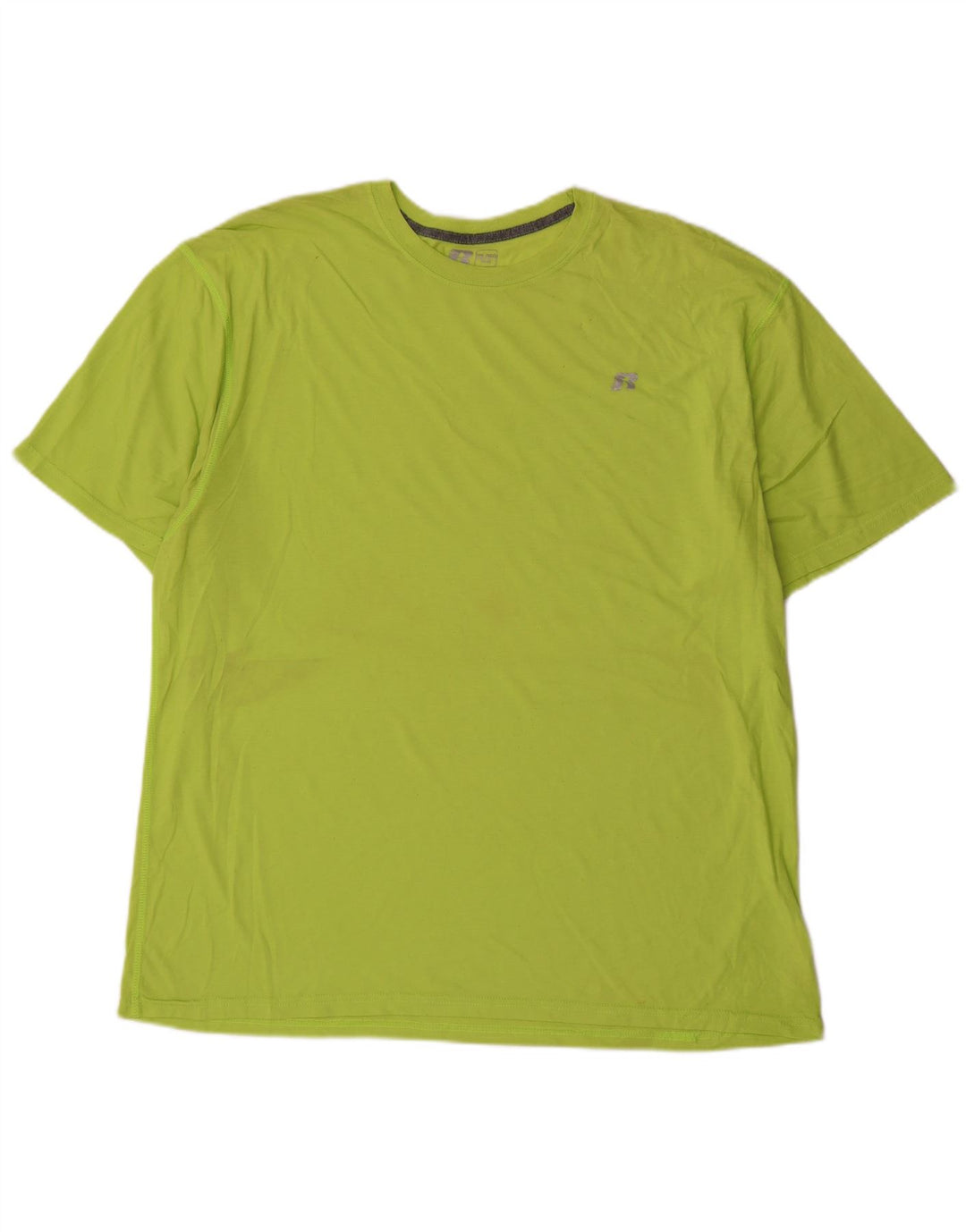 Мужская футболка RUSSELL ATHLETIC Dri-Power 2XL, зеленый полиэстер