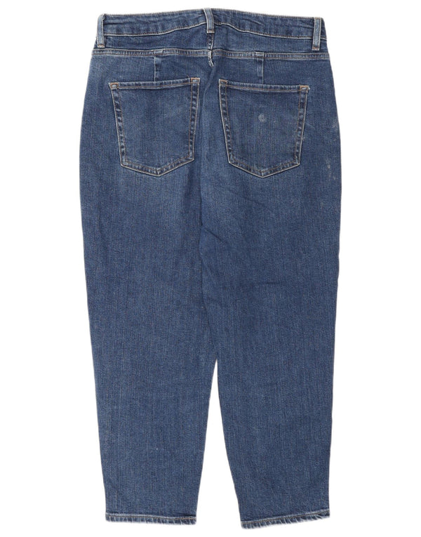Женские укороченные джинсы Marks & Spencer с высокой посадкой UK 12 Medium W30 L25 Синие