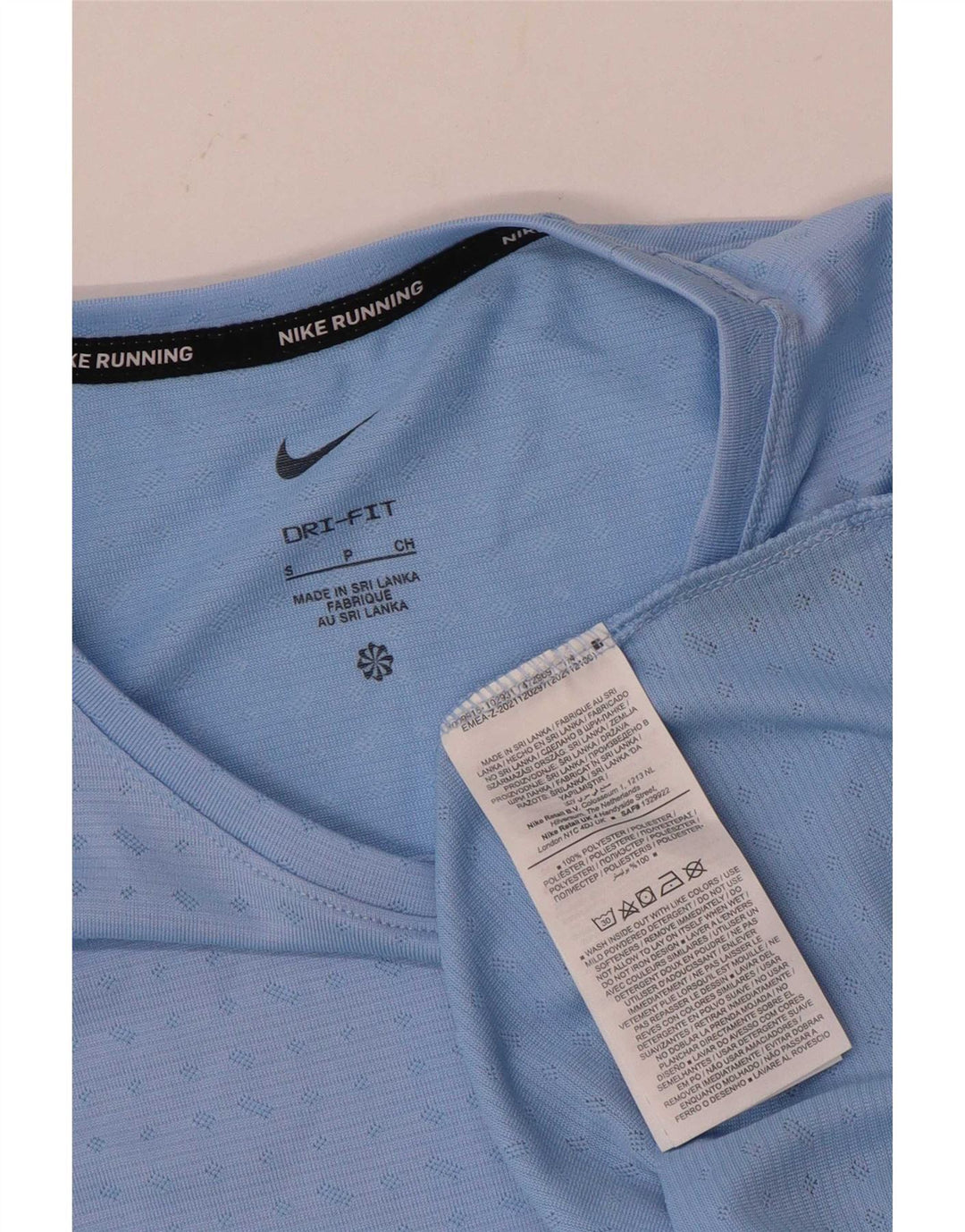 Мужская футболка Nike Dri Fit, маленький синий пятнистый полиэстер