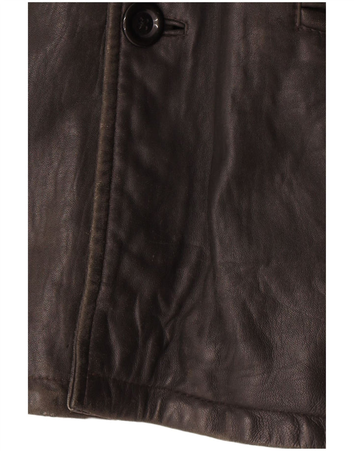 Мужская кожаная куртка Maddox IT 56 3XL черная кожа