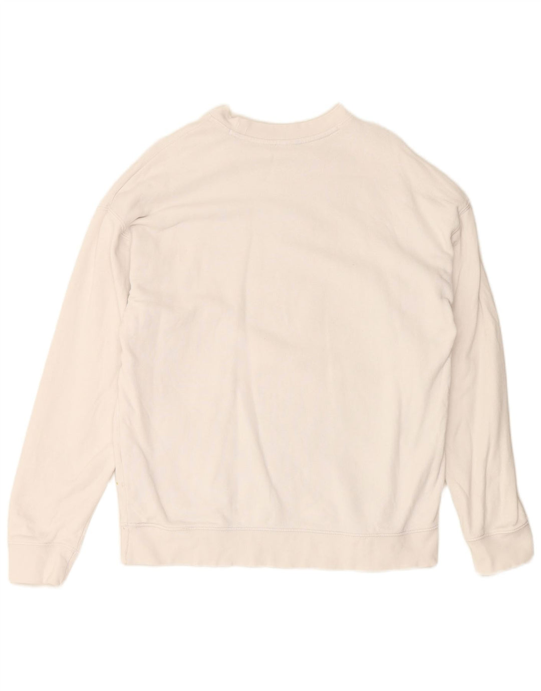 Женский свитер с рисунком ADIDAS UK 14, большой белый хлопок, хлопок