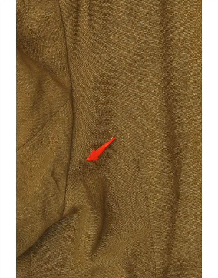 ВИНТАЖНЫЙ женский пиджак на 4 пуговицах IT 44, средний хаки, вискоза