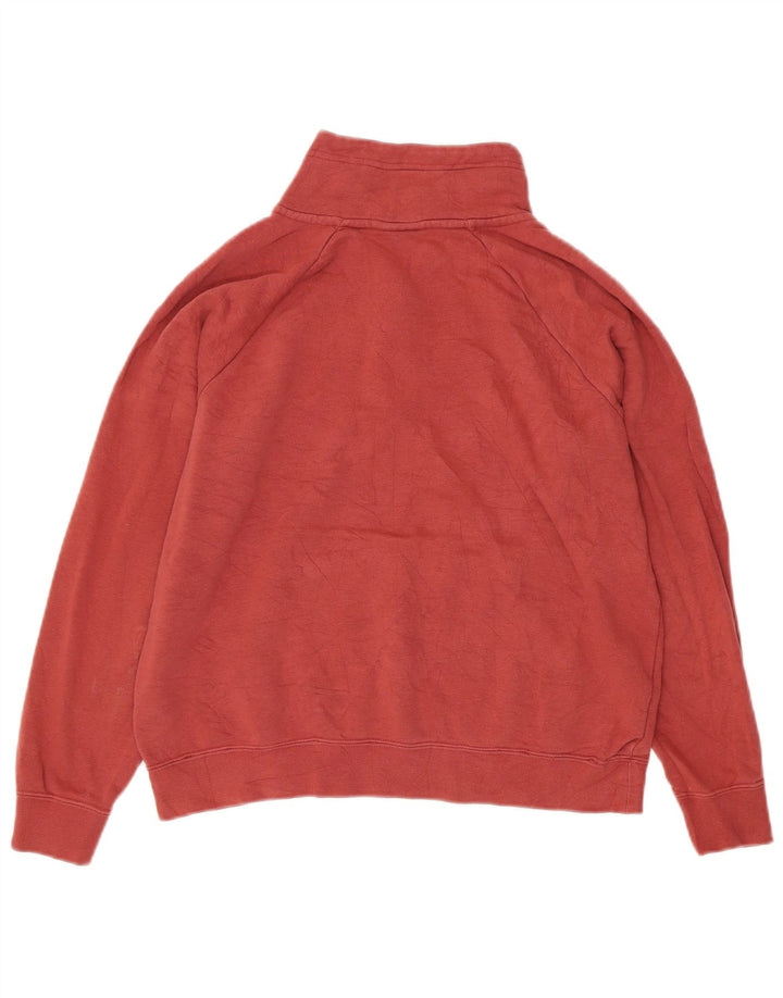 Женский свободный свитер с воротником на молнии Nike UK 10, маленький бордовый