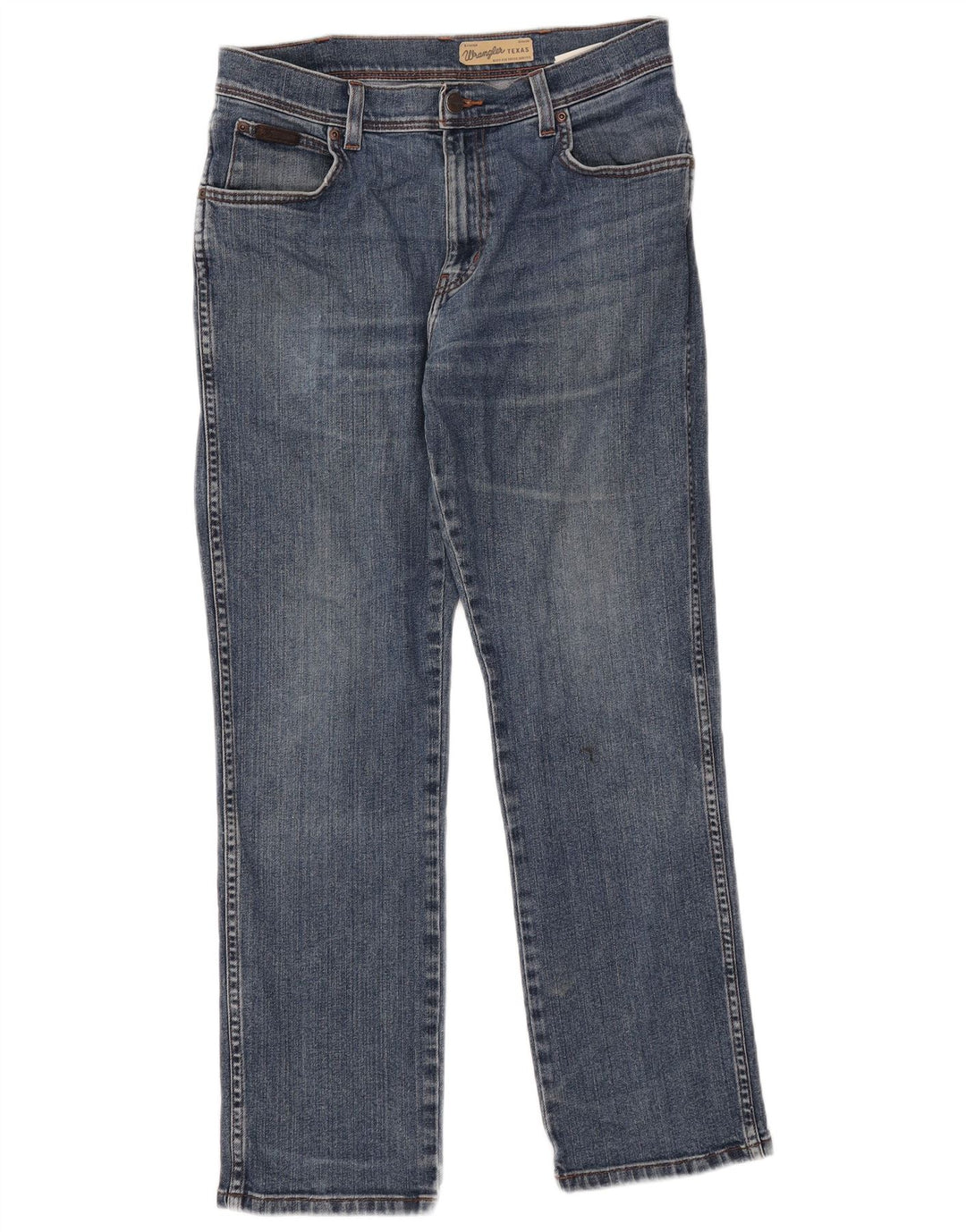 Мужские прямые джинсы Wrangler Texas W32 L30, синий хлопок