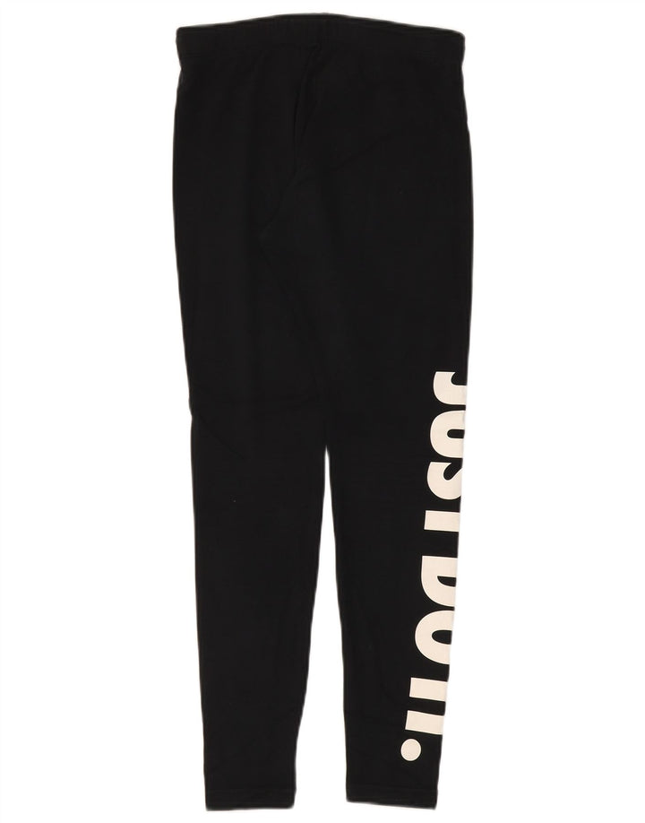 Женские леггинсы с рисунком Nike UK 10, маленькие черные хлопковые