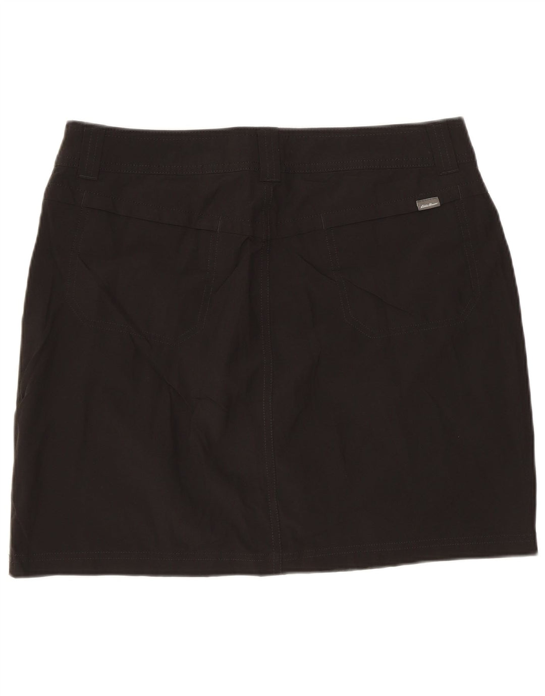 Женская мини-юбка EDDIE BAUER US 6 Medium W32, черный полиэстер