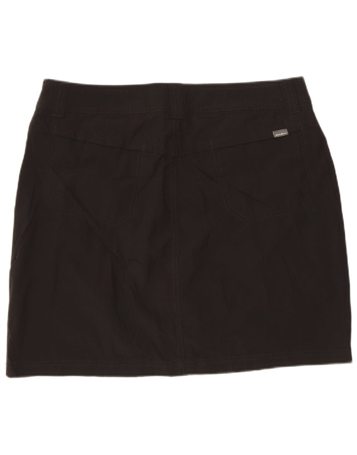 Женская мини-юбка EDDIE BAUER US 6 Medium W32, черный полиэстер