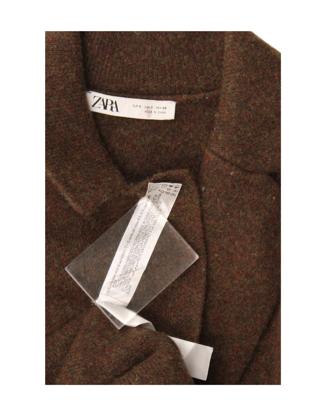 Женское пальто оверсайз Zara UK 10, маленький цвет хаки, шерсть