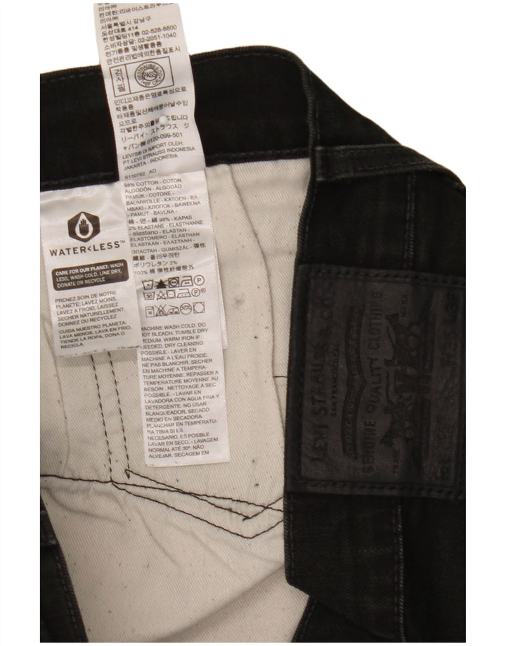 Мужские джинсы скинни Levi's W36 L32, черный хлопок