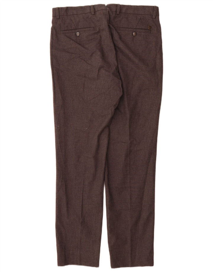Мужские повседневные брюки Massimo Dutti EU 42, большие W32 L32, серые с узором «гусиные лапки»