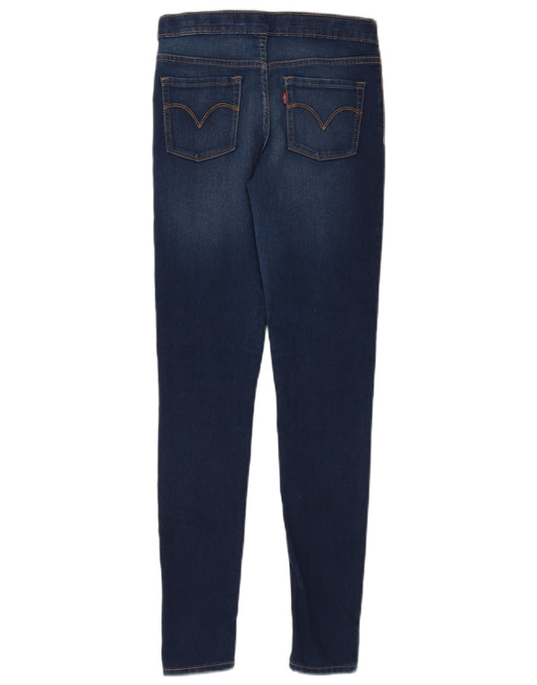 Джинсы-джеггинсы LEVI'S для девочек 11-12 лет W24 L28 Темно-синие
