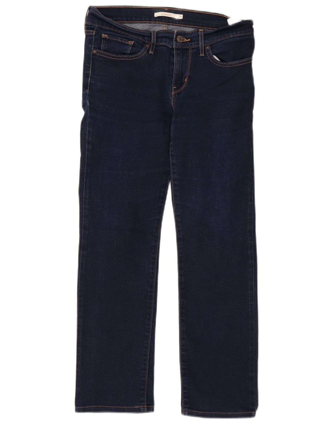 Женские прямые джинсы Levi's 714 W28 L27 синие, хлопок