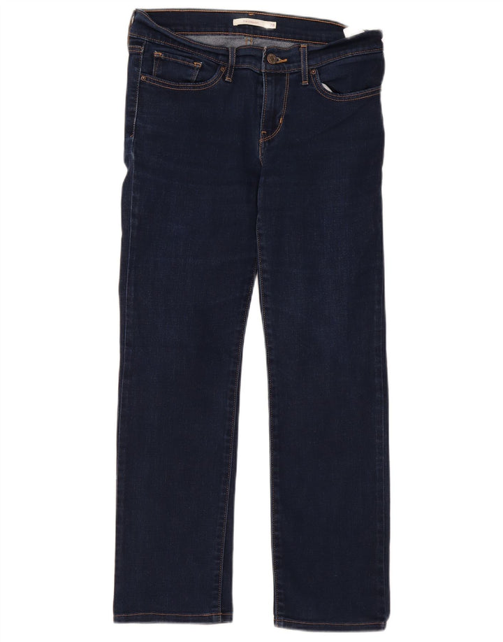 Женские прямые джинсы Levi's 714 W28 L27 синие, хлопок