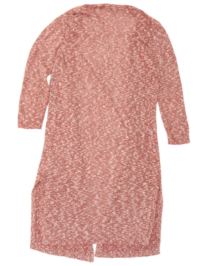 Женский удлиненный кардиган Massimo Dutti UK 14, средний красный в крапинку