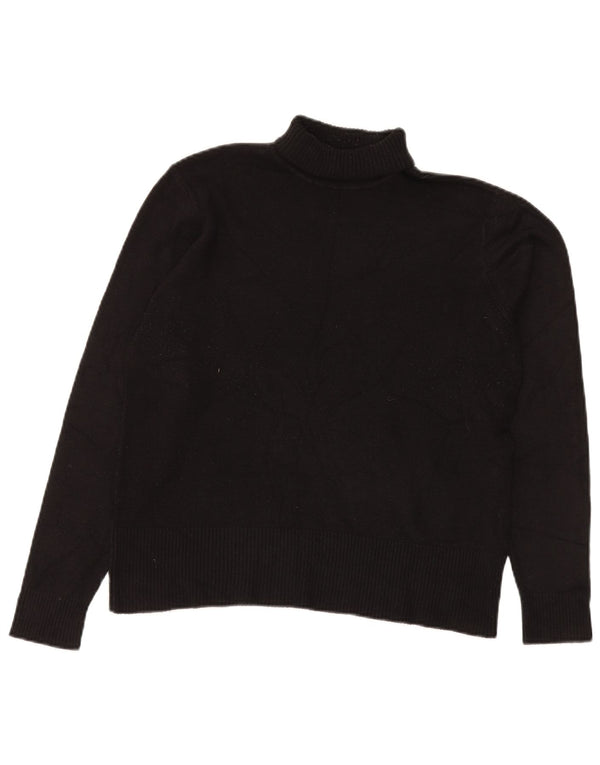 Женский джемпер с высоким воротником Essentials UK 14, средний черный акрил