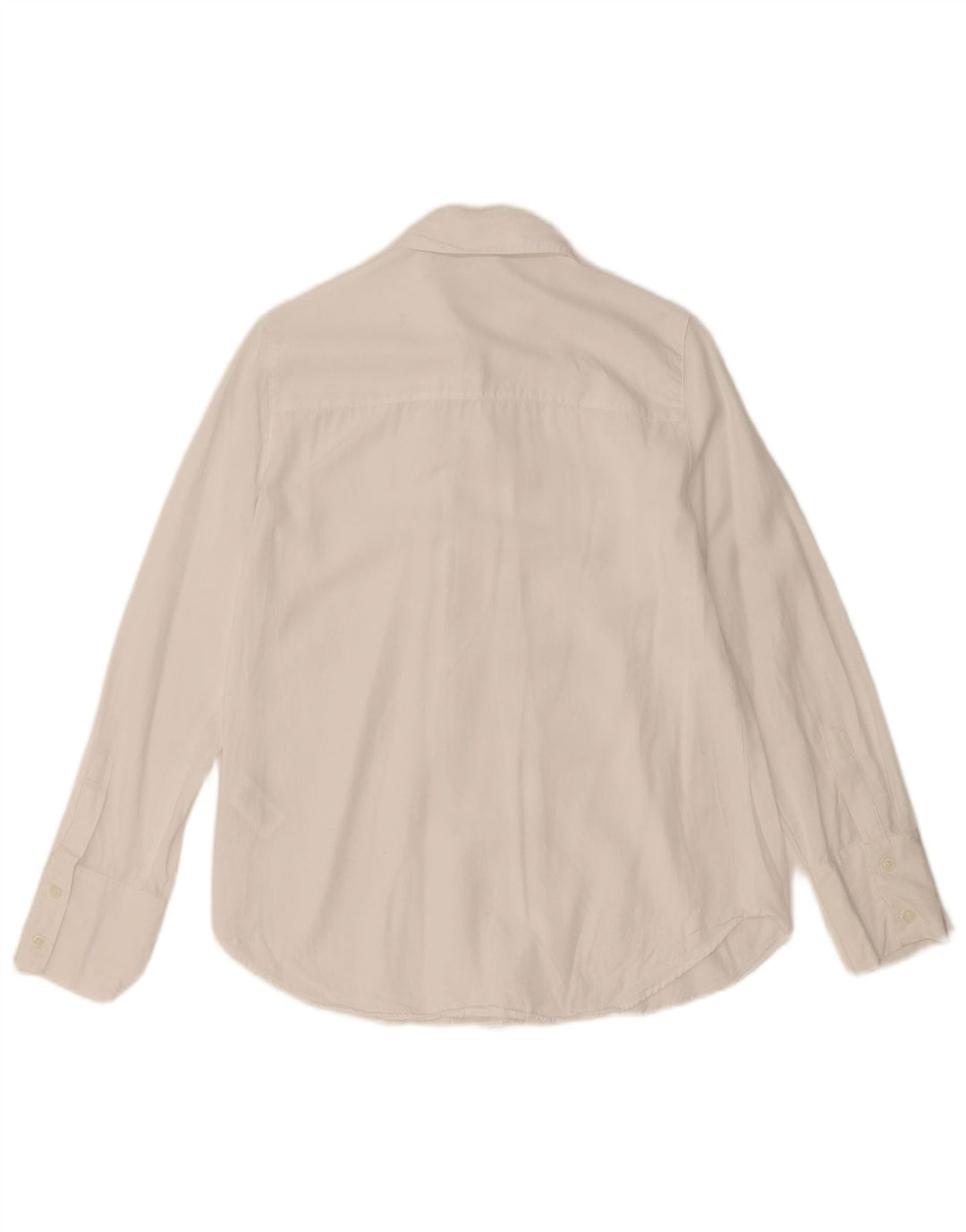 Женская рубашка Zara UK 10, маленькая, белая, лиоцелл