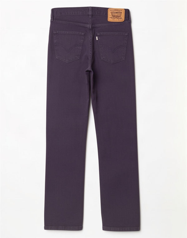 Женские прямые повседневные брюки Levi's 495 W28 L28 темно-синие, хлопковые