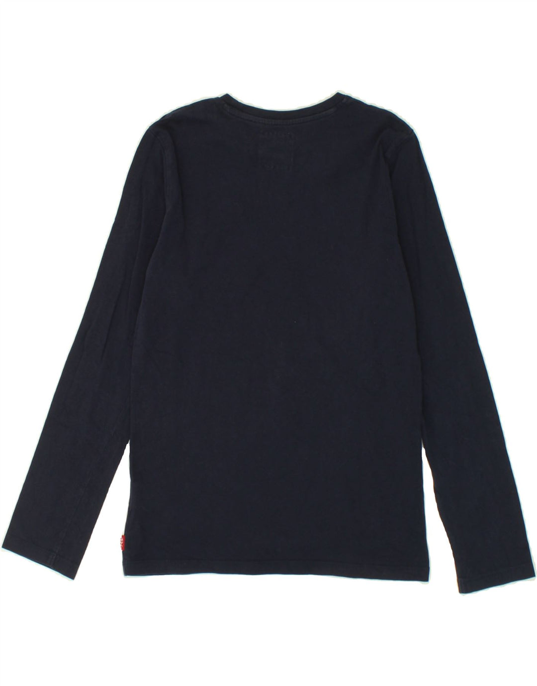 LEVI'S Boys Graphic Top Long Sleeve 13-14 Years Navy Blue Cotton Vintage Levi's and Second-Hand Levi's from Messina Hembry 