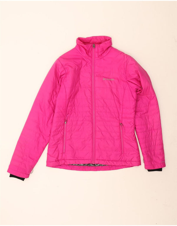 Columbia Womens Interchange Liner Padded Jacket UK 14 Medium Pink Polyester