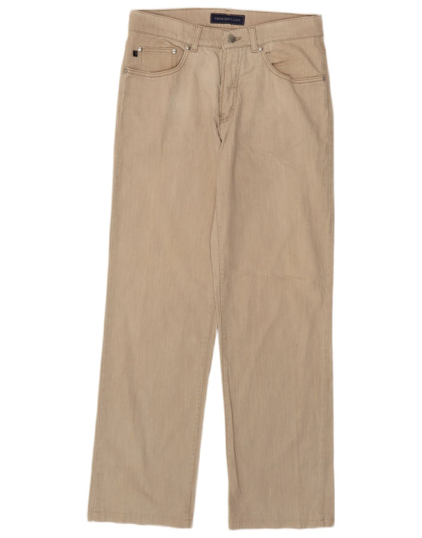 Мужские прямые джинсы Trussardi W32 L30, бежевый хлопок