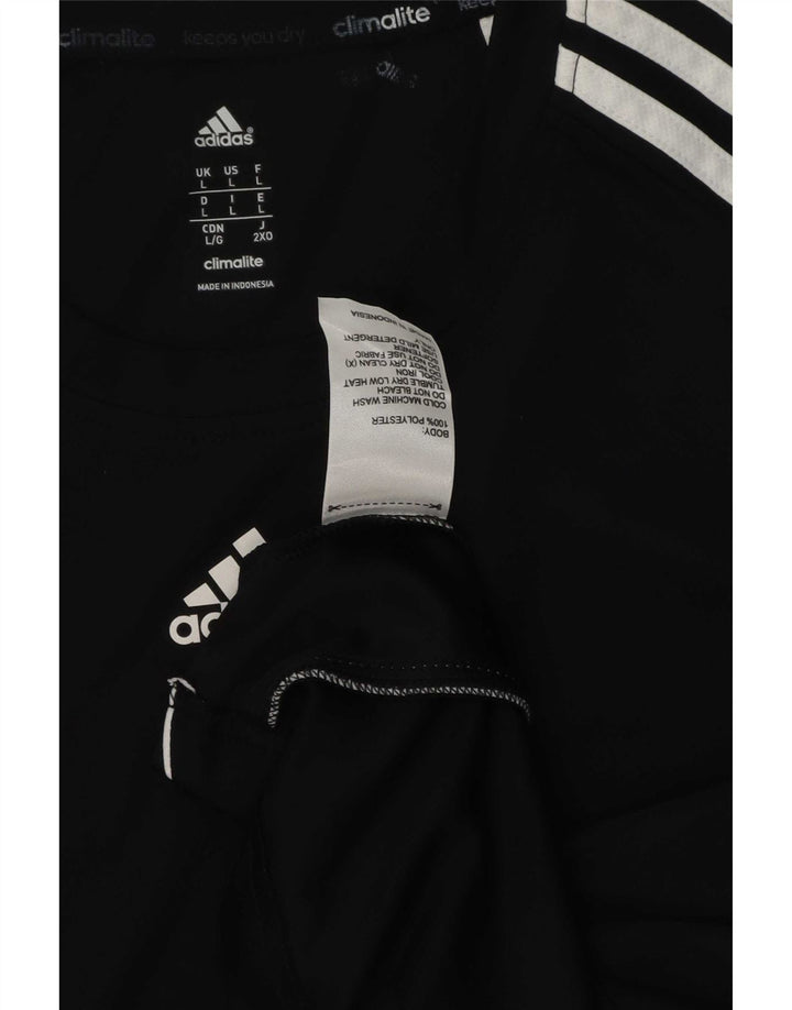 Мужская футболка Adidas Climalite, большой черный полиэстер