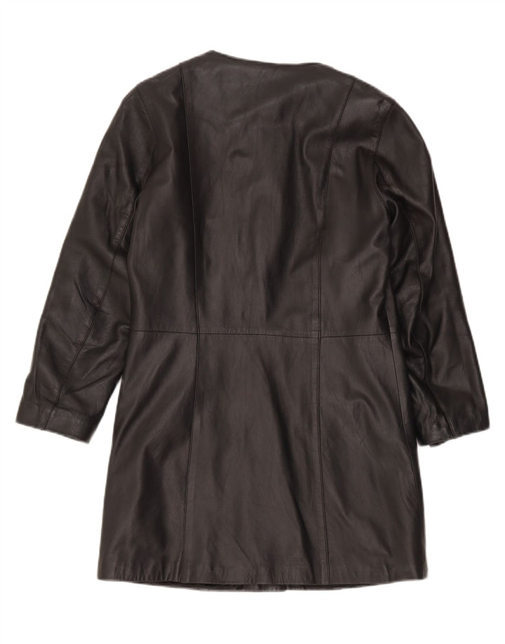 Женское кожаное пальто Zen IT 42 Medium Black Leather