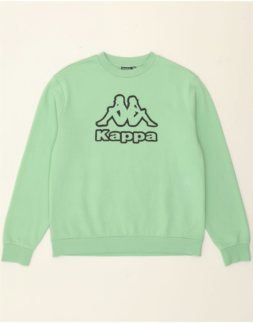 Мужской свитер Kappa с рисунком, 2XL, зеленый хлопок