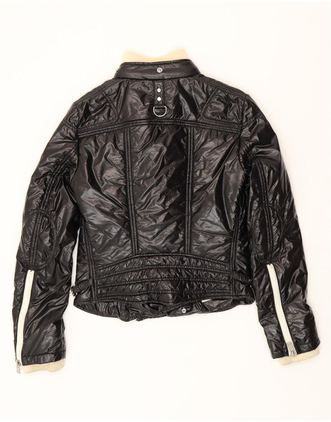 MONTECORE Женская укороченная стеганая куртка IT 42 Medium Black Полиамид