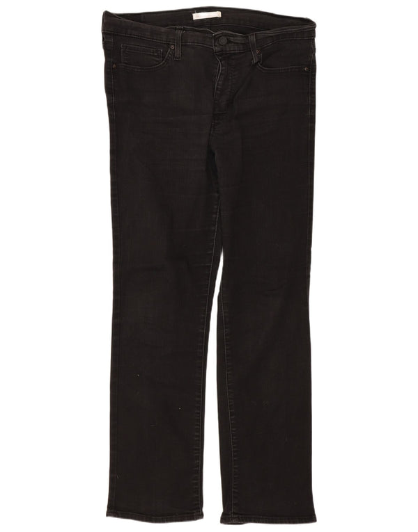 Женские прямые джинсы Levi's 314 W32 L30, черный хлопок