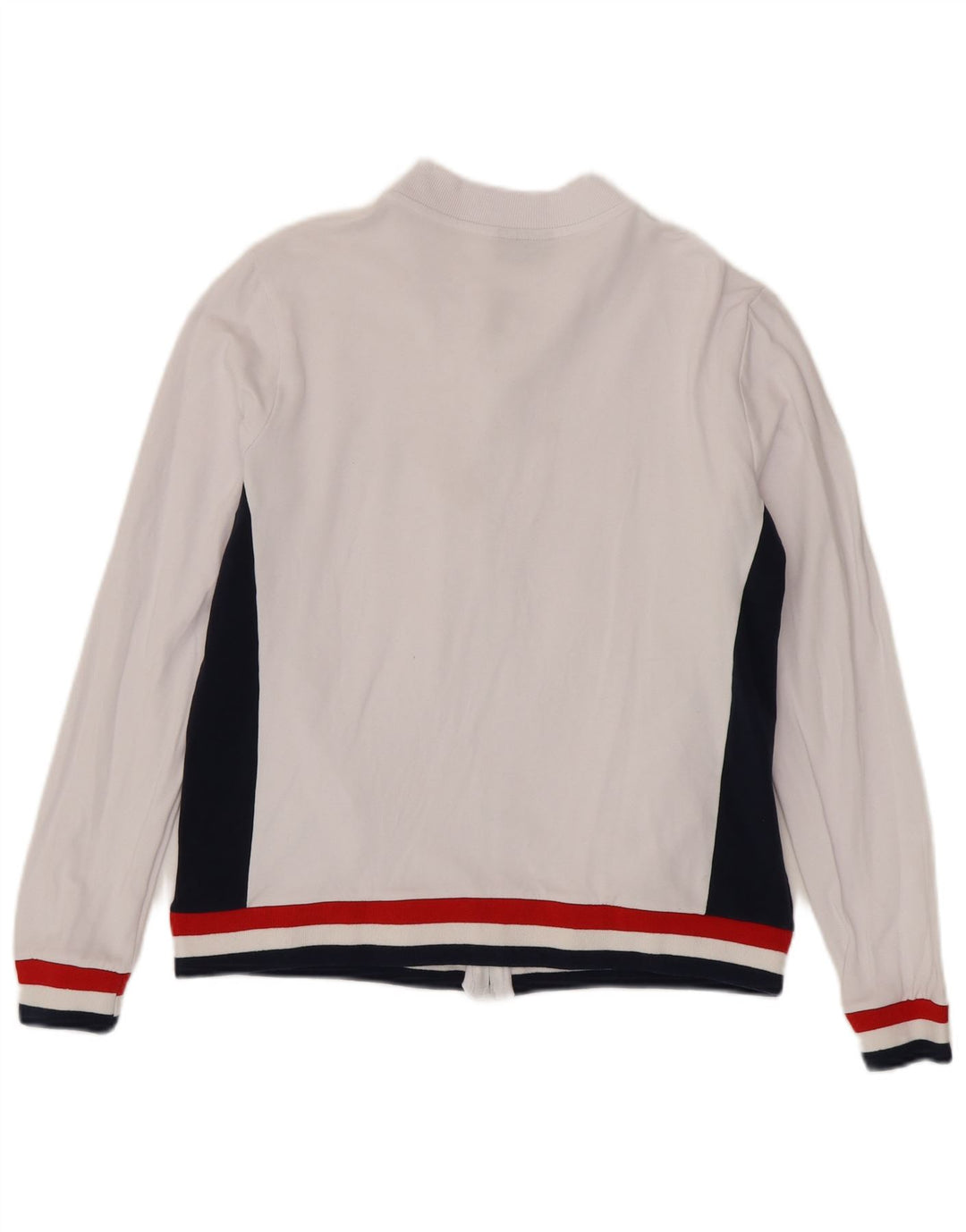 Женский спортивный костюм Fila, верхняя куртка UK 14, средний белый цвет, хлопок с цветными блоками