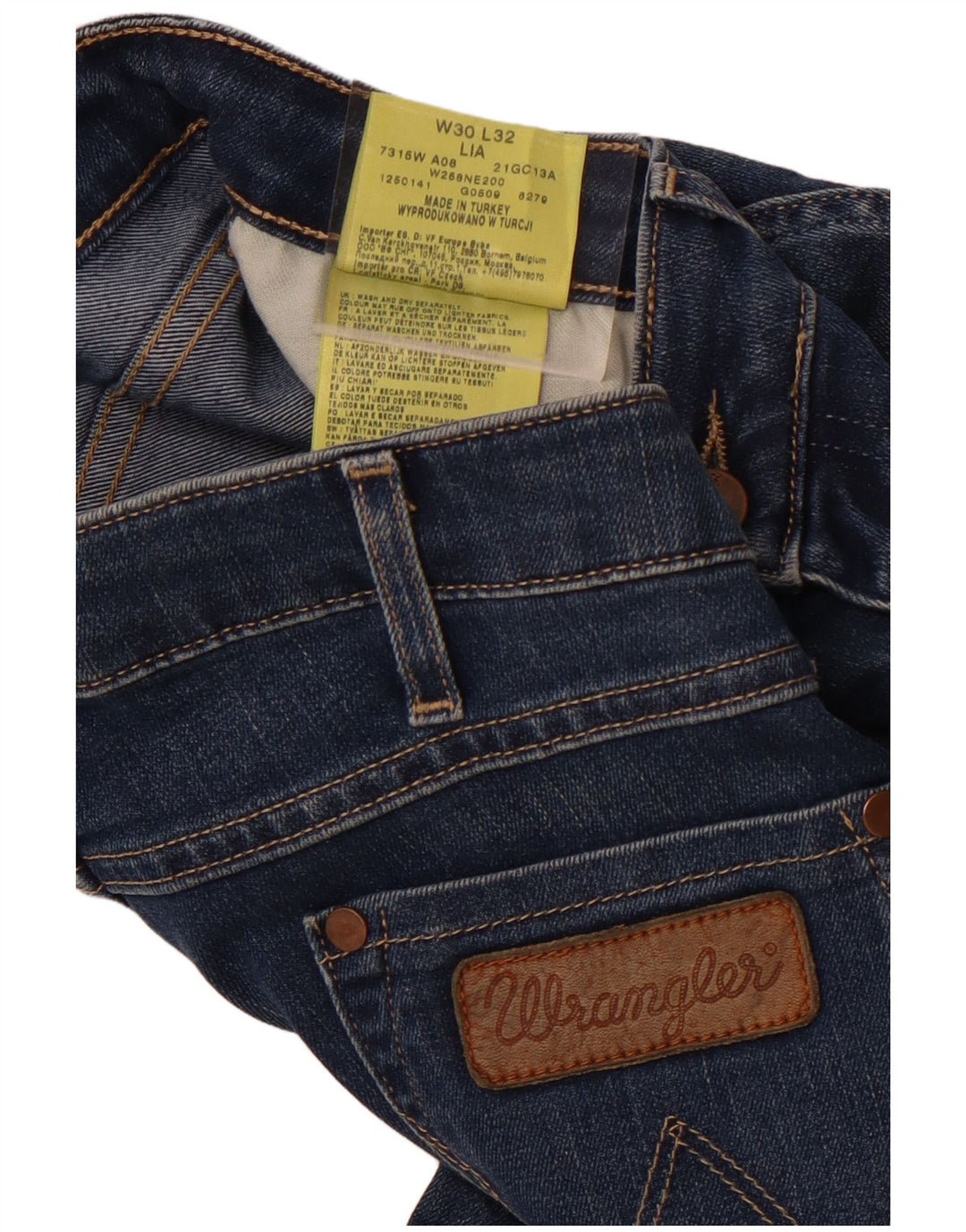 Женские джинсы Wrangler Lia Slim W30 L32, синий хлопок