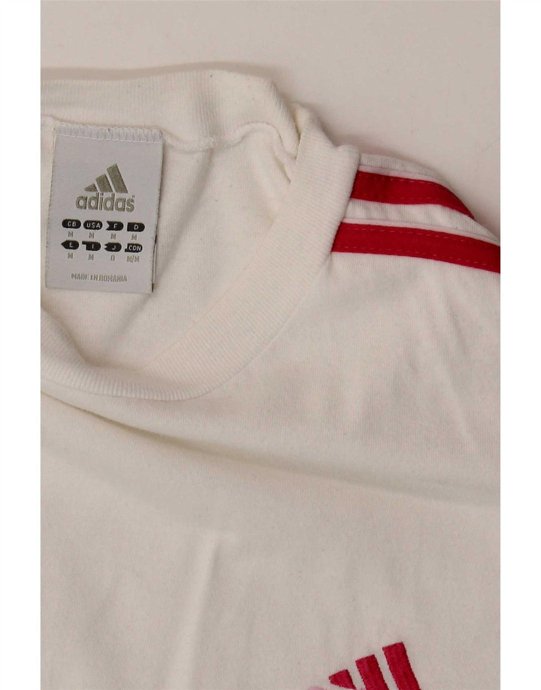 Женская футболка Adidas Top UK 12, средний белый хлопок