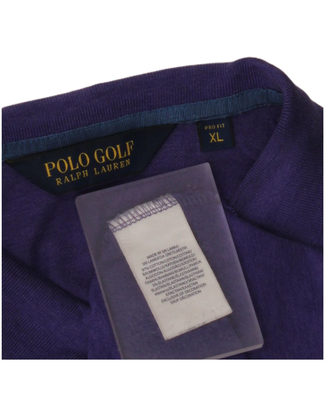 Мужская рубашка поло POLO RALPH LAUREN XL, фиолетовый хлопок