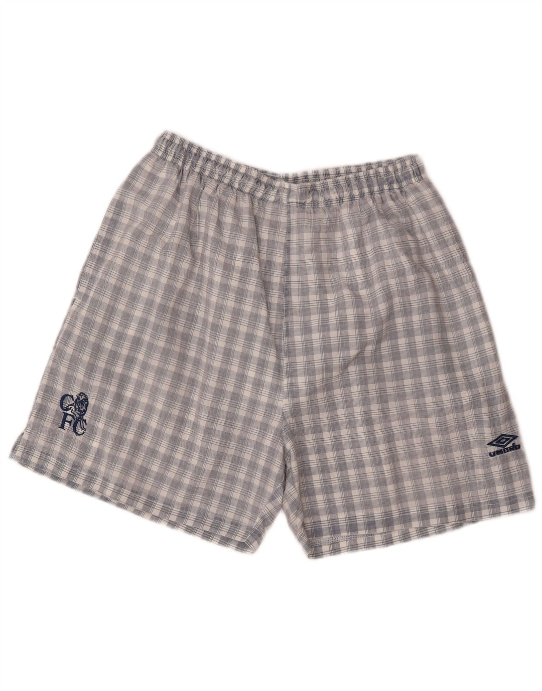 Мужские спортивные шорты Umbro, средние темно-синие в клетку, нейлон