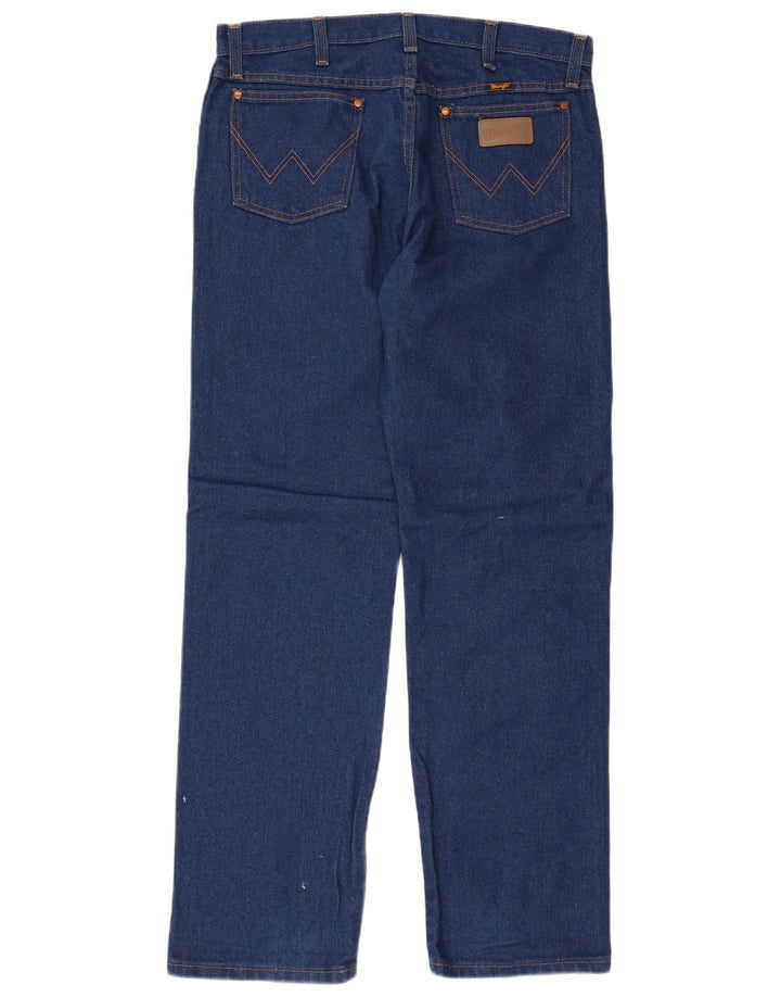 Мужские обычные прямые джинсы Wrangler W33 L32, синий хлопок