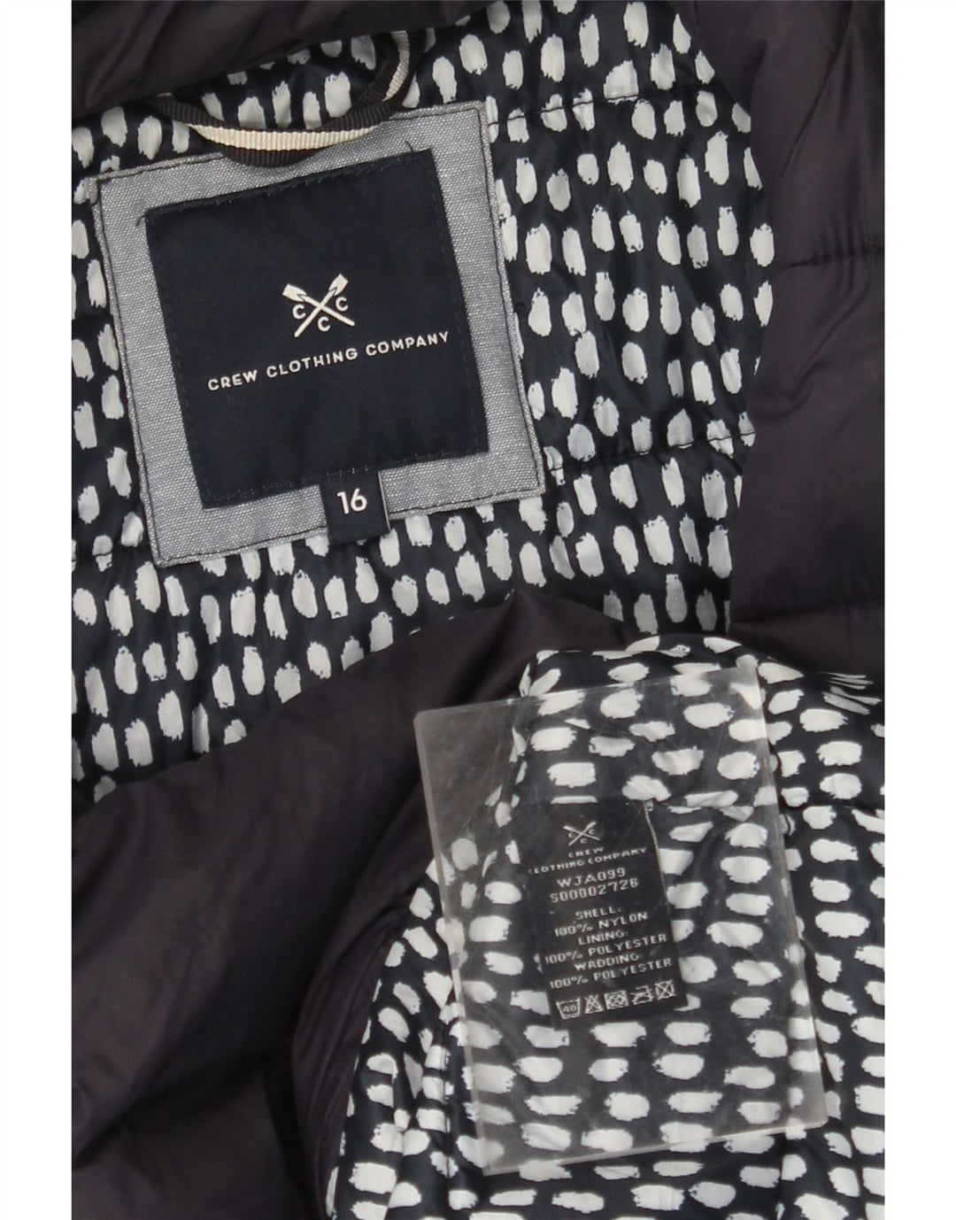 ОДЕЖДА ДЛЯ ЭКИПАЖА Женская стеганая куртка UK 16, большой темно-синий нейлон