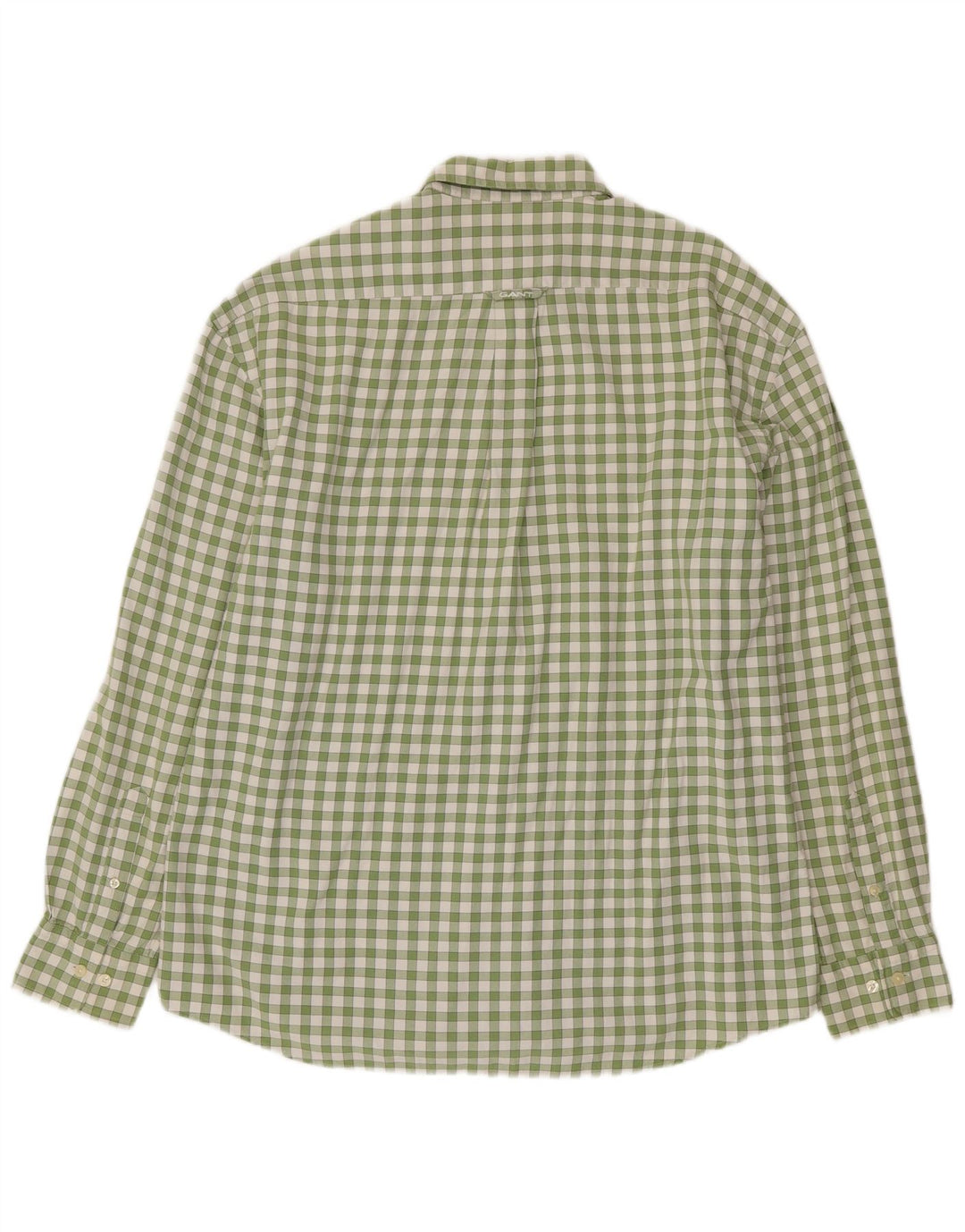 Мужская рубашка стандартного кроя Gant XL, зеленая хлопковая клетка в мелкую клетку