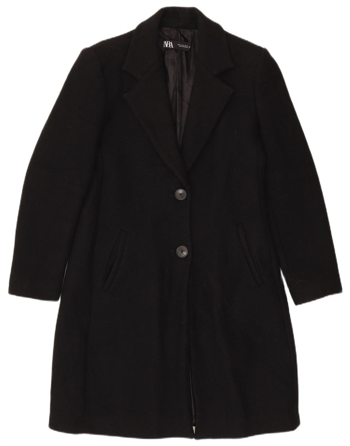 Женское пальто Zara UK 10, маленькое черное