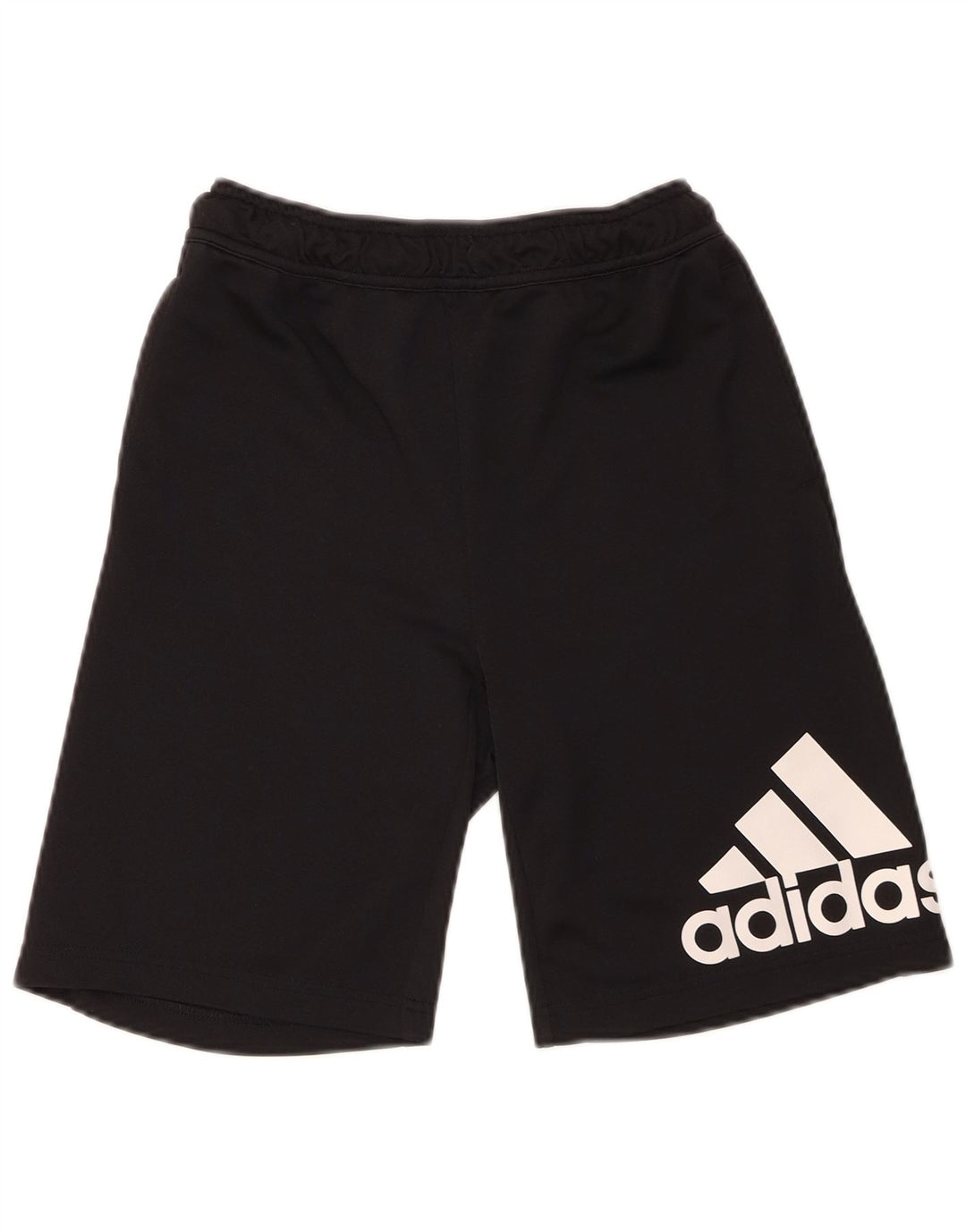 Спортивные шорты Adidas для мальчиков с рисунком 13-14 лет, черный полиэстер