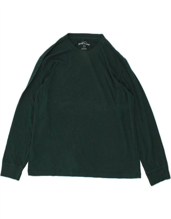 EDDIE BAUER Womens Top Long Sleeve UK 16 Large Green Cotton Vintage Eddie Bauer and Second-Hand Eddie Bauer from Messina Hembry 